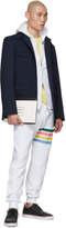 Thumbnail for your product : Thom Browne White Jersey 4-Bar Lounge Pants