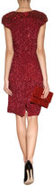 Thumbnail for your product : Jenny Packham Silk Sequined Dress in Rojo