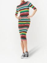 Thumbnail for your product : Alice + Olivia Delora Boho Geo-print midi dress