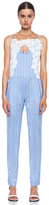 Thumbnail for your product : Thakoon Lace Embroidered Silk Jumpsuit