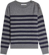 Thumbnail for your product : Vince Striped Cashmere Pullover