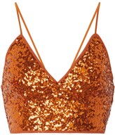 Thumbnail for your product : Norma Kamali Sequin-embellished triangle bra