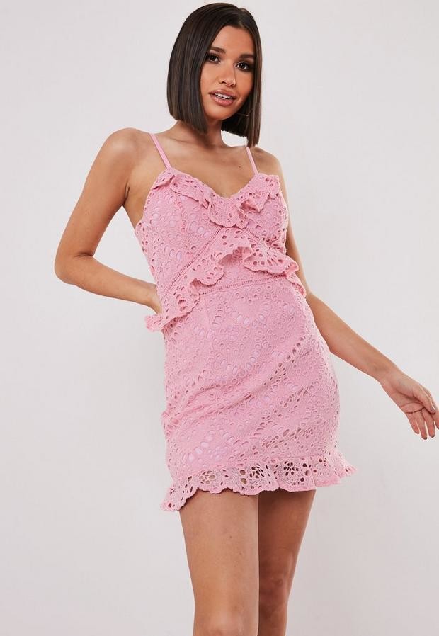 petite pink dress with sleeves