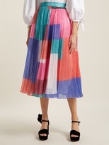 Thumbnail for your product : Mary Katrantzou Ilona Pleated Sequined Skirt - Multi
