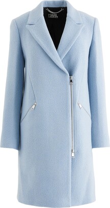 Karl Lagerfeld Paris Kl monogram double-face coat - ShopStyle