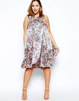 Thumbnail for your product : ASOS Curve CURVE Exclusive Swing Dress With Split Front In Paisley