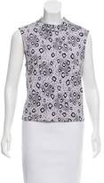 Thumbnail for your product : St. John Patterned Sleeveless Top
