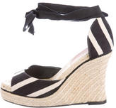 Thumbnail for your product : Kate Spade Striped Espadrille Wedges