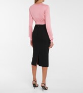 Thumbnail for your product : Dolce & Gabbana Cropped silk knit cardigan