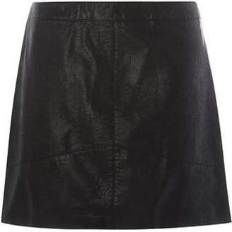 Dorothy Perkins Womens **DP Curve Black PU Mini Skirt