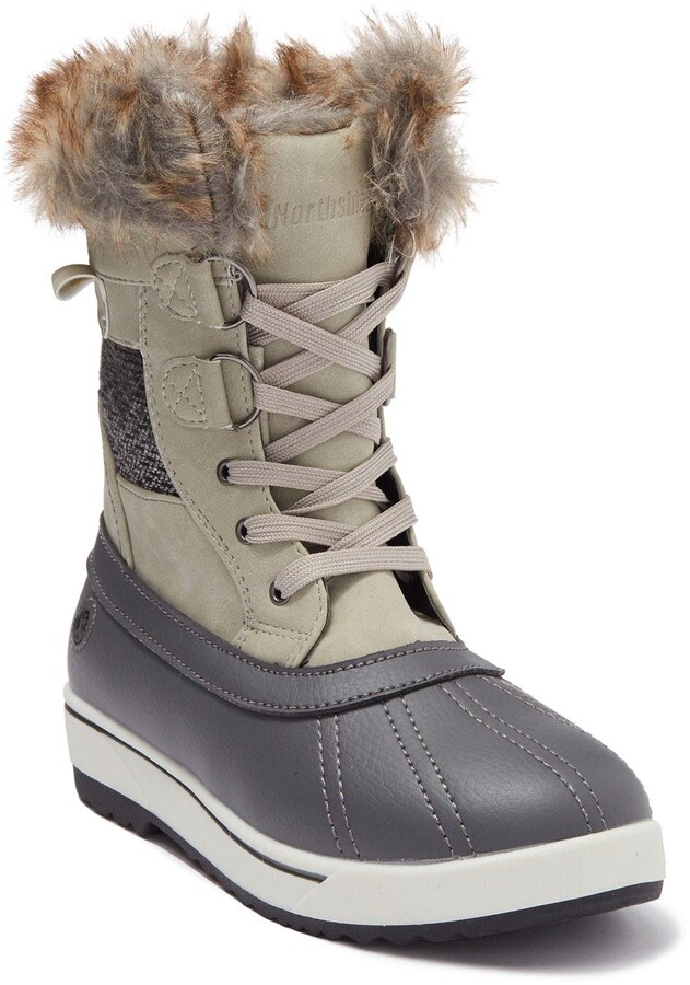 grey womens duck boots