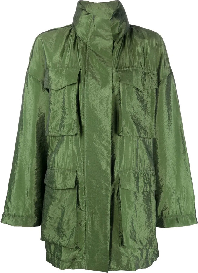 Fabiana Filippi Flap-Pocket Hooded Coat