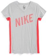Thumbnail for your product : Nike 'Hyper Speed GFX' Dri-FIT Top (Little Girls & Big Girls)