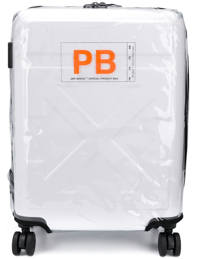 off white for travel suitcase