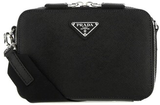 Prada Crossbody Bag Men 1BH1902EC9DI9F0967 Fur Black White 1346,4€