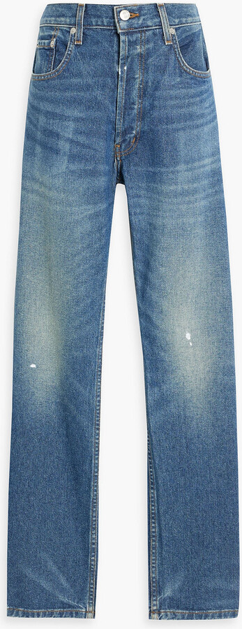 EB Denim His & Hers high-rise straight-leg jeans
