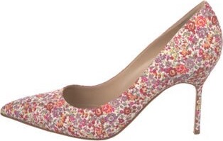 Manolo Blahnik Floral Print Pumps