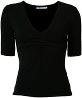 T By Alexander Wang - t-shirt à col v profond - women - Spandex/Elasthanne/Modal - S