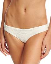 Thumbnail for your product : Vitamin A Luciana Patterned Hipster Swim Bottom, Beige