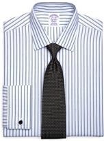 Thumbnail for your product : Brooks Brothers Supima® Cotton Non-Iron Regular Fit Spread Collar French Cuff Broadcloth Framed Triple Stripe Dress Shirt