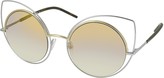Thumbnail for your product : Marc Jacobs MARC 10/S TWMFQ Gold & Silver Metal Cat Eye Women's Sunglasses