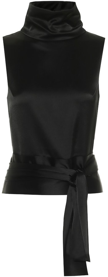 satin evening tops