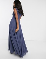 Thumbnail for your product : ASOS DESIGN DESIGN maxi dress with 3D embellished neckline
