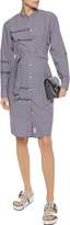Thumbnail for your product : Proenza Schouler Pswl Belted Printed Cotton-poplin Shirt Dress
