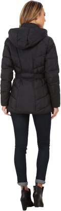Cole Haan Single Breasted Down Jacket with Chevron Quilt