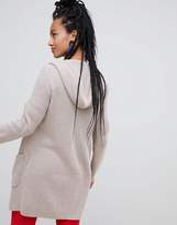 Thumbnail for your product : Esprit cardigan with hood in taupe