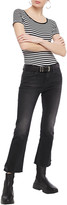 Thumbnail for your product : Frame Le Crop Mini Boot Faded Mid-rise Kick-flare Jeans