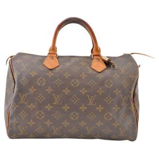 Louis Vuitton Vintage Speedy Brown Cloth Handbag