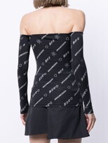Thumbnail for your product : Ground Zero Off-The-Shoulder Logo-Print Top