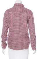 Thumbnail for your product : Velvet Plaid Button-Up Top