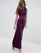 Thumbnail for your product : AX Paris Slinky Maxi Dress With Lace Detail