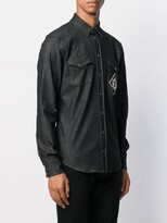 Thumbnail for your product : Dolce & Gabbana Embroidered Logo Denim Shirt