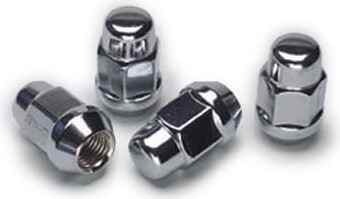 Gorilla 12 mm x 1.50 Thread Acorn Bulge Chrome Lugnut 4 pc P/N 41137B