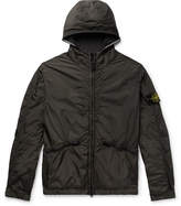 Thumbnail for your product : Stone Island Logo-Appliqued Garment-Dyed Shell Hooded Jacket