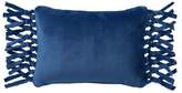 Thumbnail for your product : Pottery Barn Teen Bohemian Fringe Plush Pillow, 12&quotx16&quot, Navy
