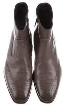 Thumbnail for your product : Fratelli Rossetti Brogue Leather Ankle Boots
