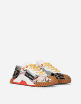 Thumbnail for your product : Dolce & Gabbana Patchwork fabric NS1 slip-on sneakers