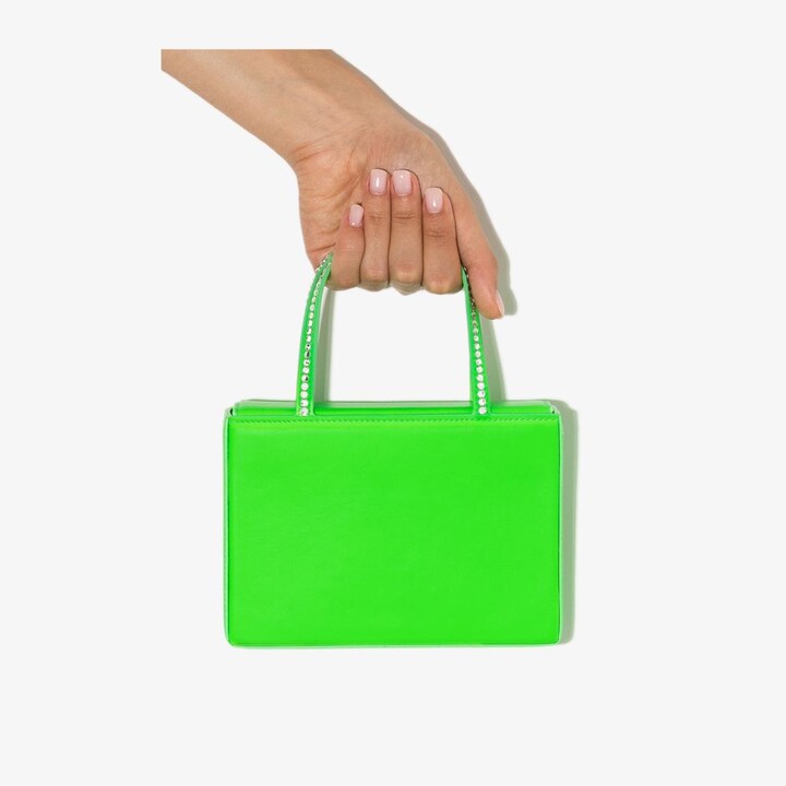 neon green tote bolsa