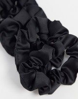 Thumbnail for your product : Kitsch Satin Sleep Scrunchies - Black