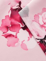 Thumbnail for your product : Quiz Curve Floral Bardot Dip Hem Dress - Blush