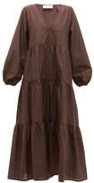 Thumbnail for your product : Matteau - The Long Sleeve Tiered Cotton Dress - Womens - Nude