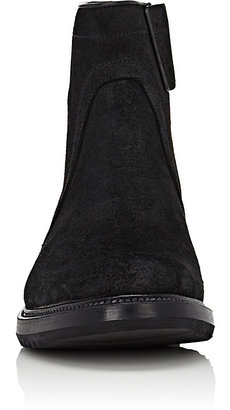 Rick Owens MEN'S OILED SUEDE CREEPER SLIM ANKLE BOOTS