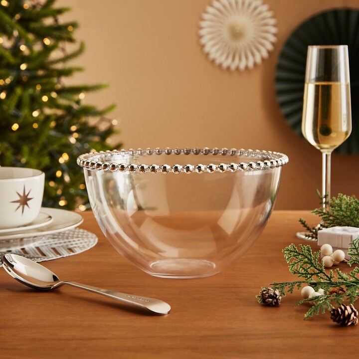 Dunelm Silver Beaded Large Bowl Silver ShopStyle Dinnerware