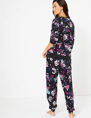 M&S CollectionMarks and Spencer Floral Long Sleeve Pyjama Set