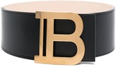 Thumbnail for your product : Balmain B logo-plaque belt