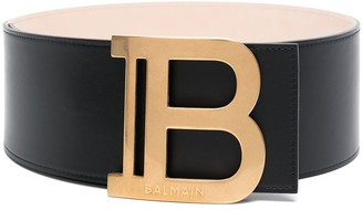 Balmain B logo-plaque belt